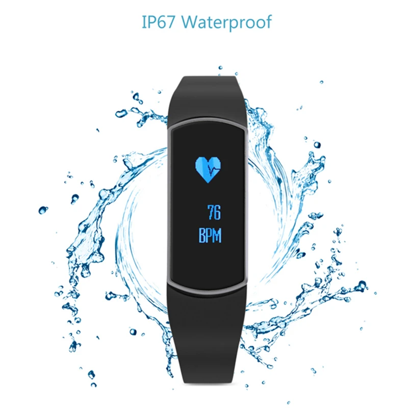 TRASENSE SH09 OLED Smart Watch IP67 Waterproof Heart Rate Bluetooth Sport Tracke
