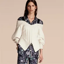 Новая мода весна осень для женщин теплые свободные свитера брендовые кашемировые трикотажные пуловеры свитера женские