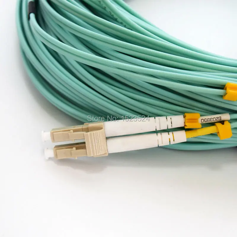 35 метров LC LC/UPC многомодовый OM3 волоконный кабель дуплексный волоконно оптическая