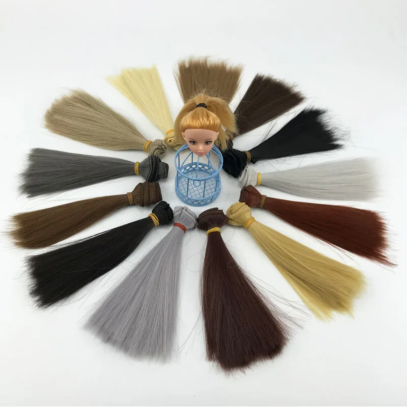 

Dolls for Hair DIY Wig High Temperature Straight Hair Wig Hairs Doll Accessories Fashion DIY Hairs for Doll Girl Toys 15 * 100cm