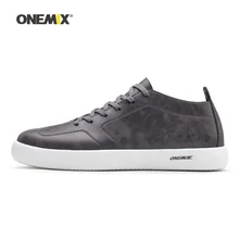 ONEMIX мужская обувь для ходьбы, мужские кроссовки из микрофибры, красивые дорожные тренды, обувь для скейтбординга, серая теннисная Уличная обувь