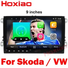 2 din Android Auto Dvd-speler Voor Skoda/Octavia/Fabia/Rapid/Yeti/Superb/VW/Seat Met Wifi Radio FM GPS Navigatie gratis kaart(China)