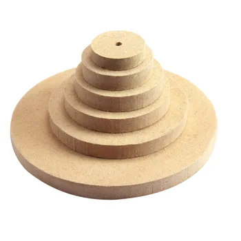 

Wool Felt Polishing Buffing Wheel Jade Metal Mirror Surface Finish Bench Grinder Tool 10MM Inner Diameter 3"-8" Thickness