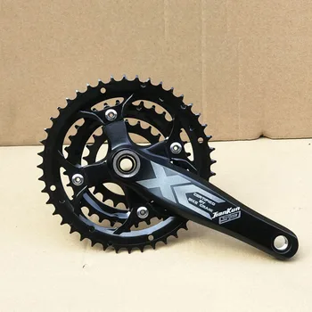 

JIANKUN 27 Speed Bike Crank Set 22/32/44T Bicycle Crank Set Hollow Tooth Plate 170mm Bicycle Crankset Sprocket