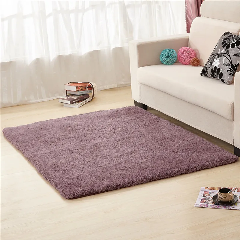 

Large Size Absorbent Carpet Sofa Bedside Mat Anti-slip Bathroom Mat Doormat Soft Shaggy Floor Rug Carpet for Living Room Bedroom
