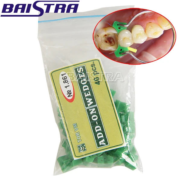 

40pcs/Pack Dental Wedges Silicone Rubber Add On TOR VM Delta Ring Tine Rings Plastic Packing Wedges Dentist Tools