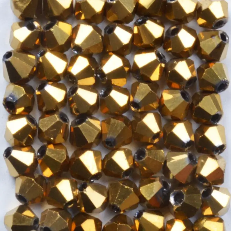 100pcs/Bag Grade AAA 4mm 5301 Seed Bicone Bead Wholesale 4 mm Bicone Roundlle Glass Crystal Beads 30 Color Pick 