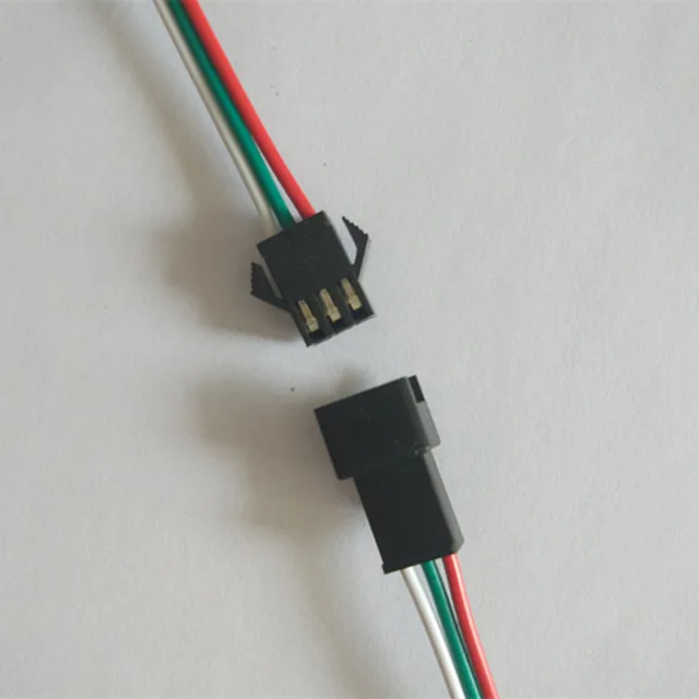 10 Pair JST SM 3 Pin Connectors For WS2812B WS2811 WS2812 LED Strip