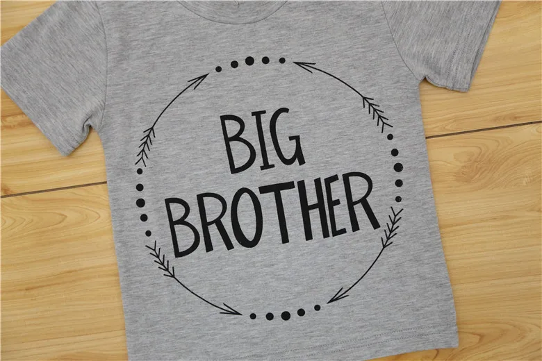 Big Brother Letters Print Kids t shirt Boy Girl shirt Casual Children Toddler Clothes Funny Top Tees little brother rompers (11)