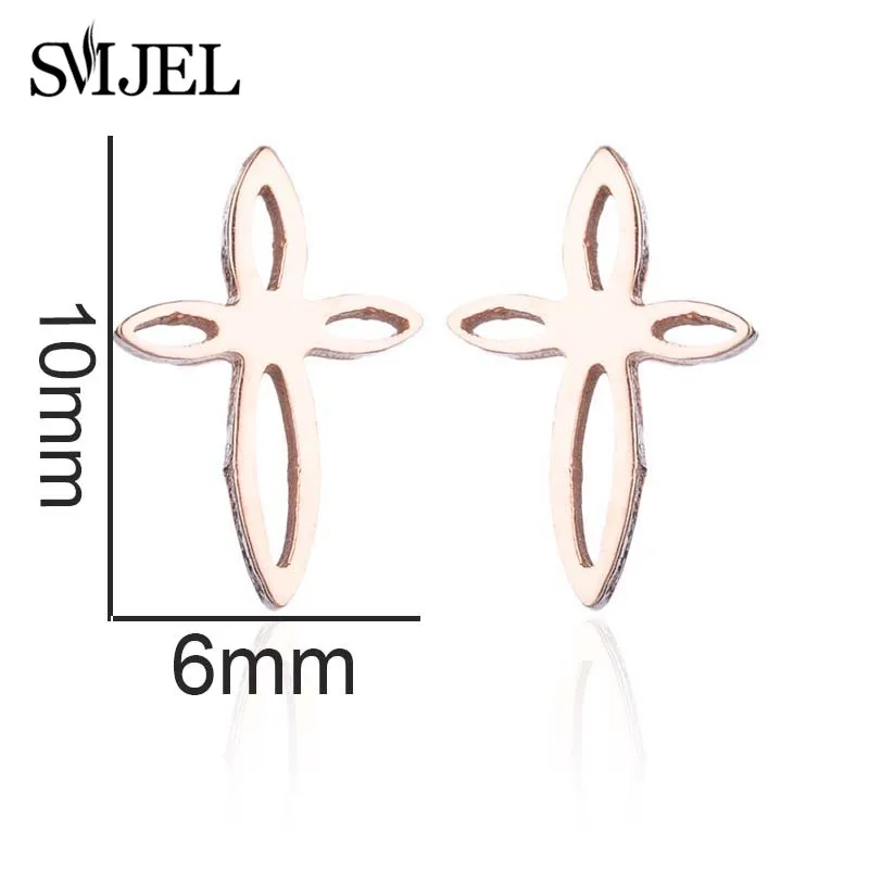 SMJEL, модные серьги-гвоздики с музыкальными нотами, женские серьги из нержавеющей стали с музыкальным крестом, маленькие ювелирные изделия в виде рок, подарок для девочки, бижутерия - Окраска металла: 181