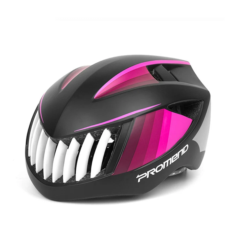 Велосипедные шлемы для занятий спортом на открытом воздухе, интегрально формованные MTB шоссейные велосипедные шлемы, Сверхлегкий безопасный шлем EPS+ PC, аксессуары для верховой езды 317 г - Цвет: Pink