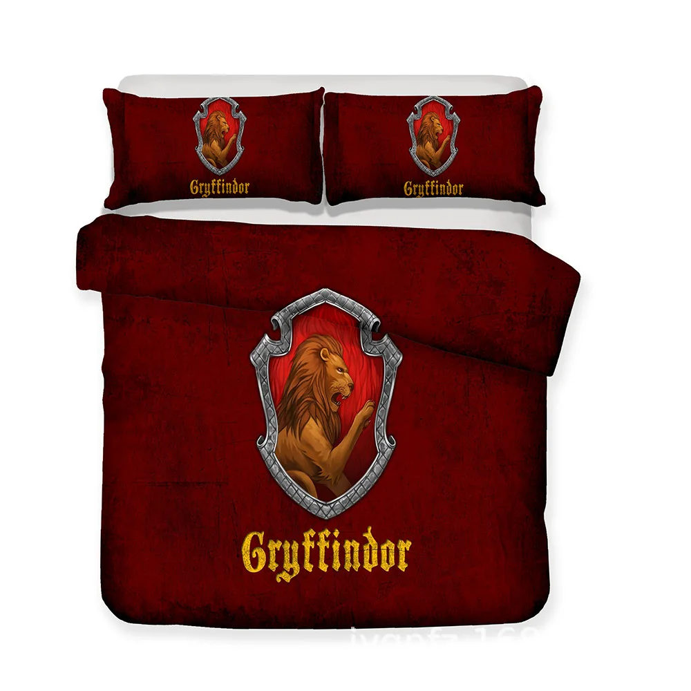 

3D Harry Potter Cartoon Design Digital Printing Bedding Set Duvet Cover Pillowcase comforter bedding sets bedclothes bed linen