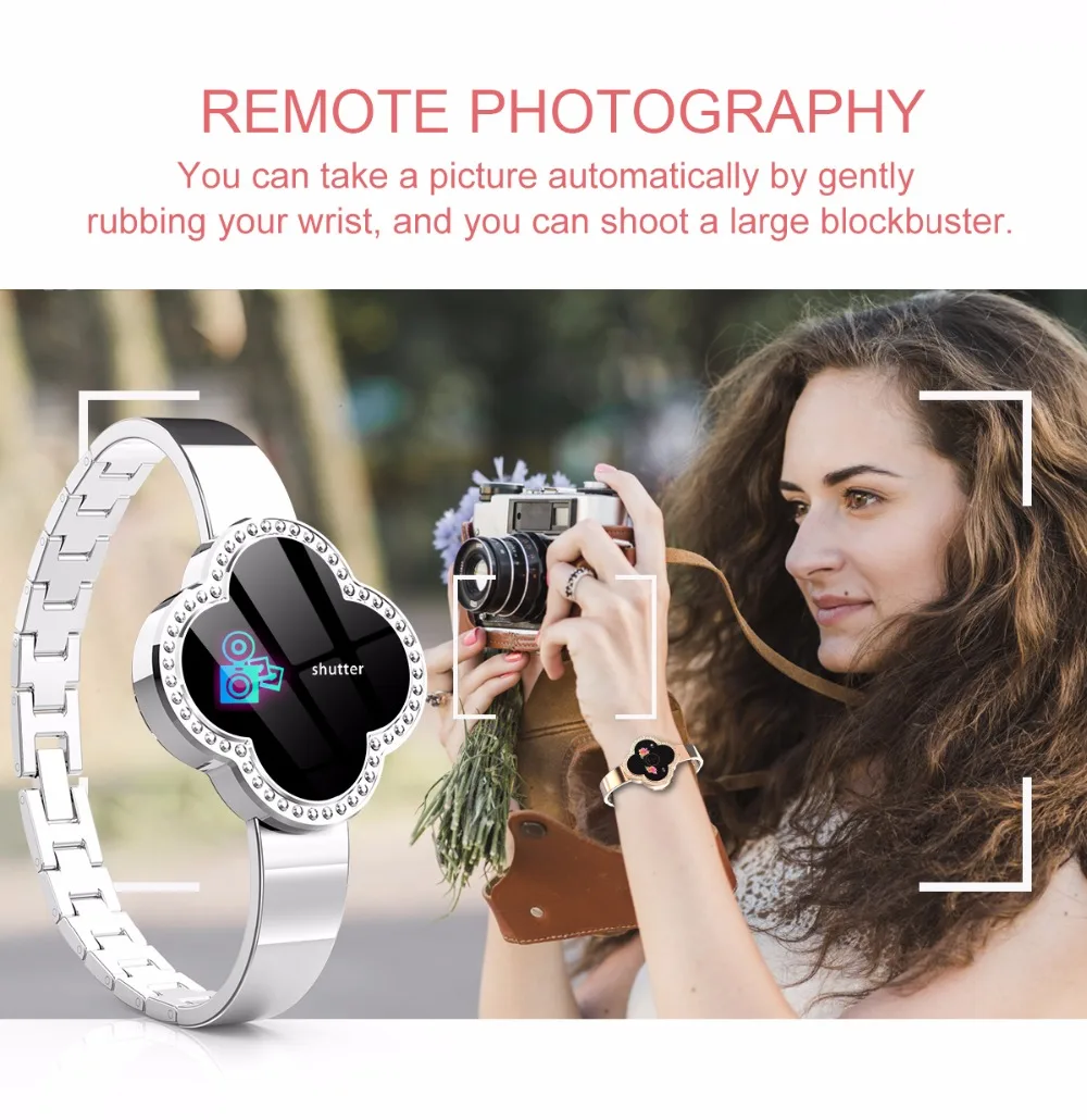 Новые спортивные водонепроницаемые умные часы для женщин Мода Смарт браслет Bluetooth сердечного ритма мониторы фитнес трекер Smartwatch