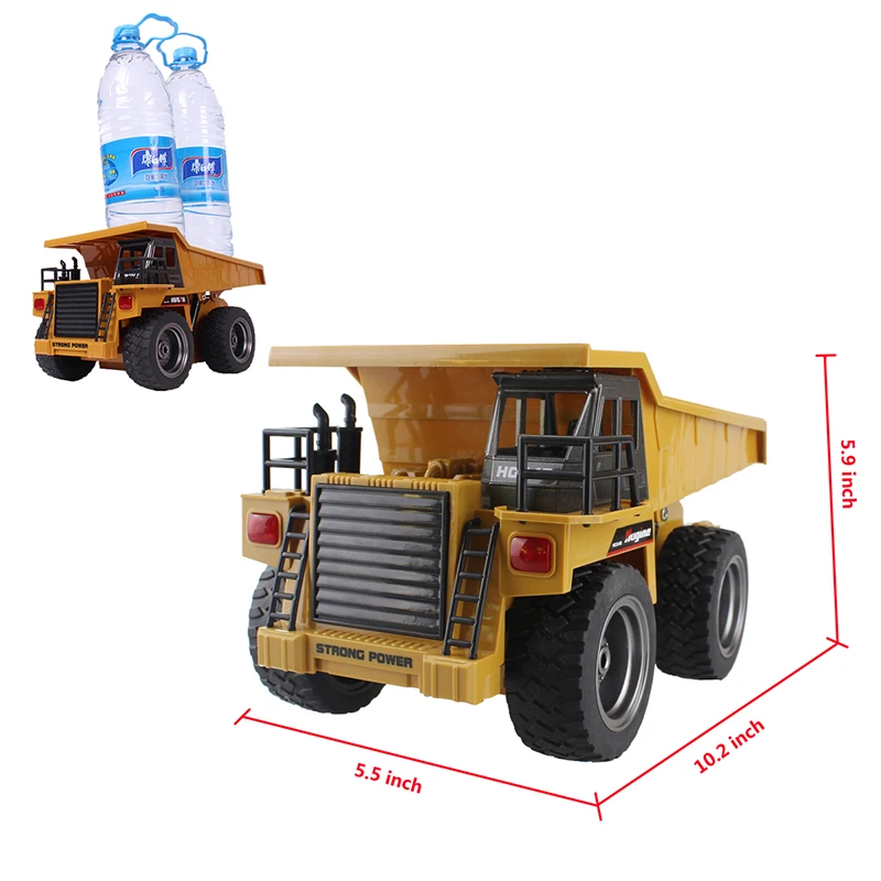 Самосвал из сплава с дистанционным управлением наклонная тележка 2 4G 4WD