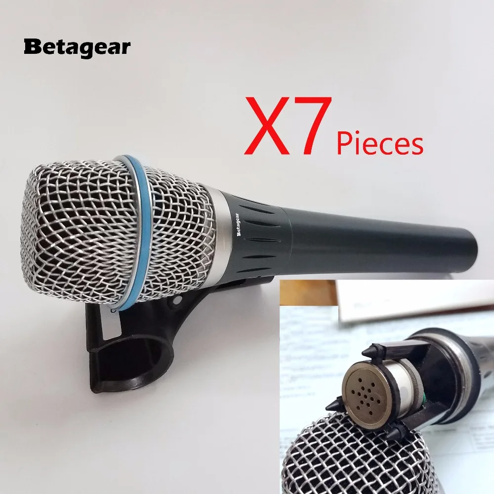 

Betagear 7 Pieces BT87A 87A condenser mic microfono condenser for stage microfone vocal beta mic logo microphone free shippping
