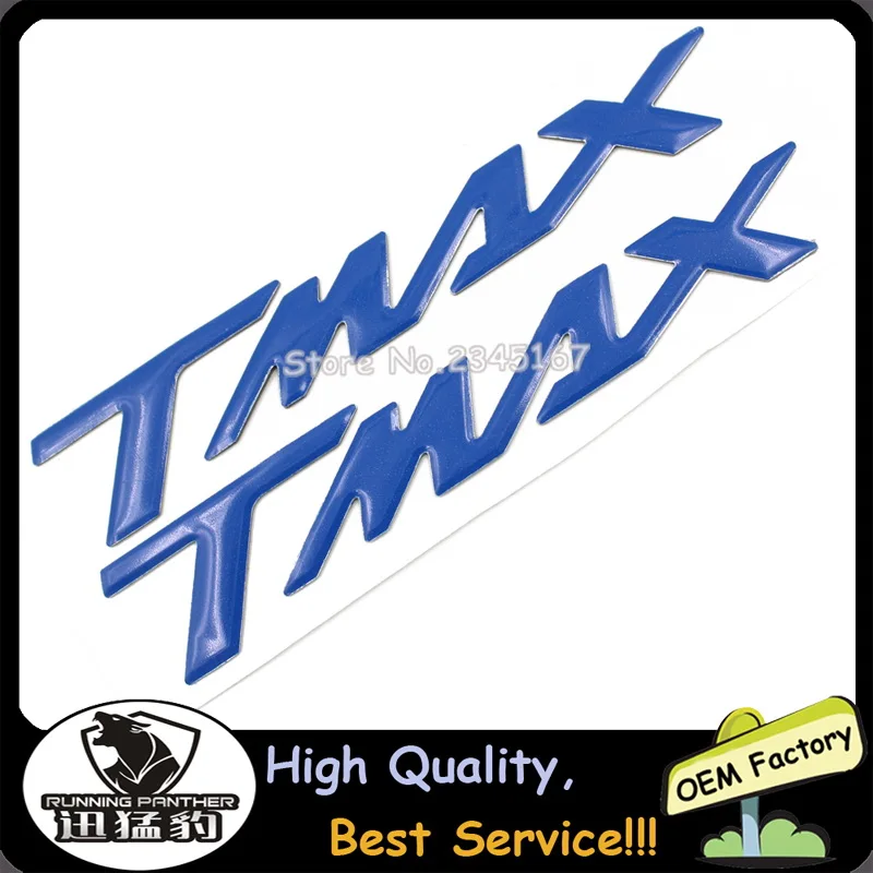 5 пар/лот синий Высокое качество мотоцикл 3D поднять T-MAX эмблемы наклейки для Yamaha TMAX TMAX500 TMAX530