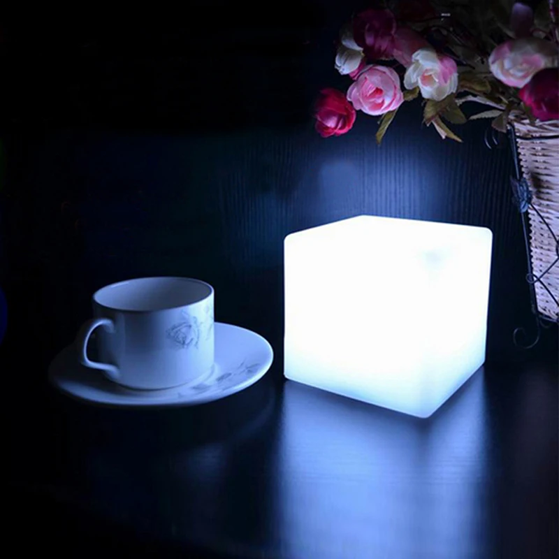  LED Colorful Changing Mood Cubes Night Glow Lamp Light Gadget Gizmo Home Decor Romantic Lighting 7  - 32609828327