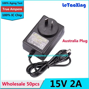 

Australia Plug AC 100-240V to DC 15V 2A Power Adapter Supply 1.2A Charger adaptor With IC Chip AU Plug 50pcs DHL Free shi pping