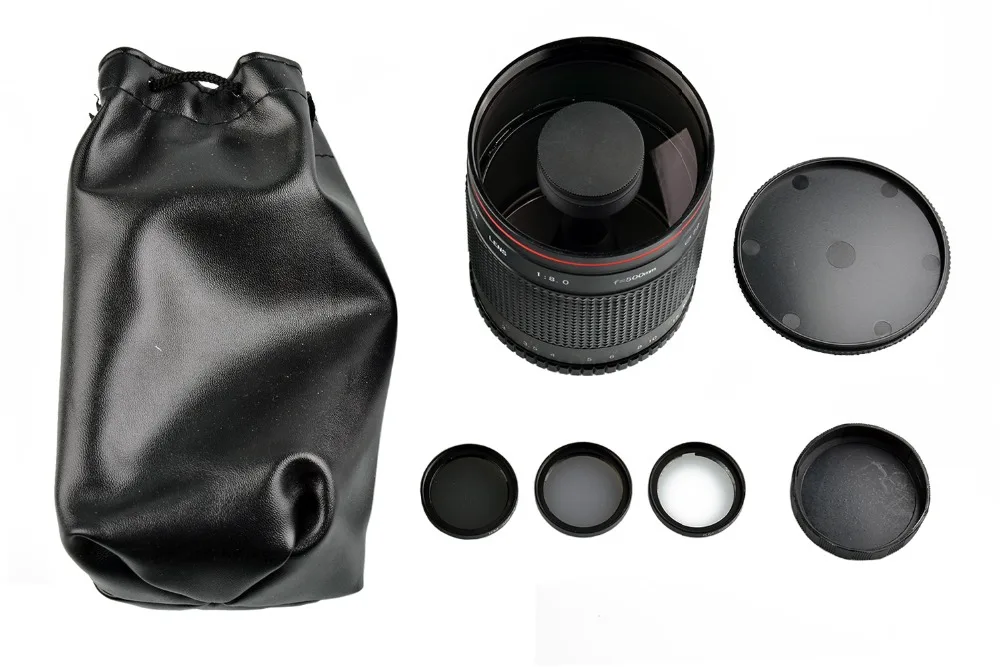 Руководство 500 мм F8 телефото объектив зеркала с T2 переходное кольцо для Canon 80D 77D 70D