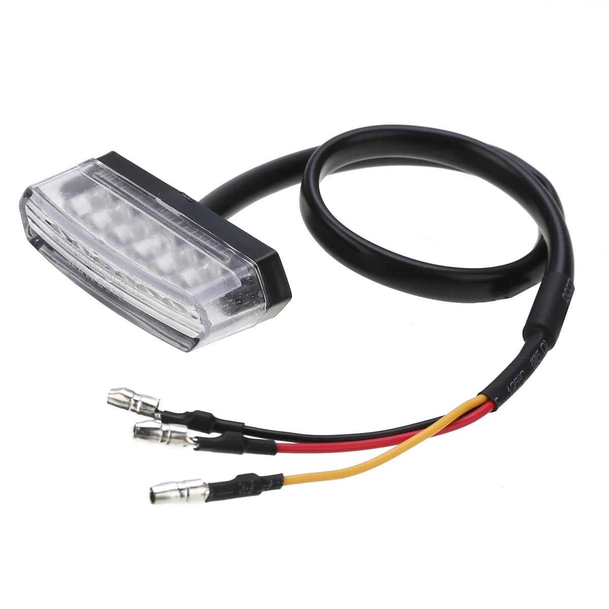 Mayitr 12V Motorcycle Mini 6 LED Red Rear Tail Stop Brake Light Number License Plate Lamp For Scooter ATV Bike