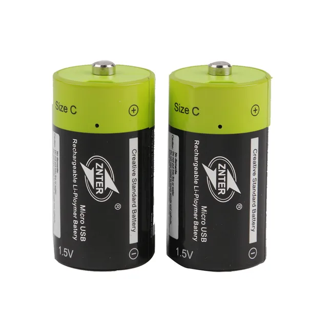 1.5V 3000mAh USB Rechargeable Battery Size C Charged Lipo Lithium