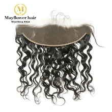 MFH Virgin Malaysian пучки волос влажная волна 13x4 Lace Frontal Closure Ear to ear Free parting 1"-18" натуральный цвет