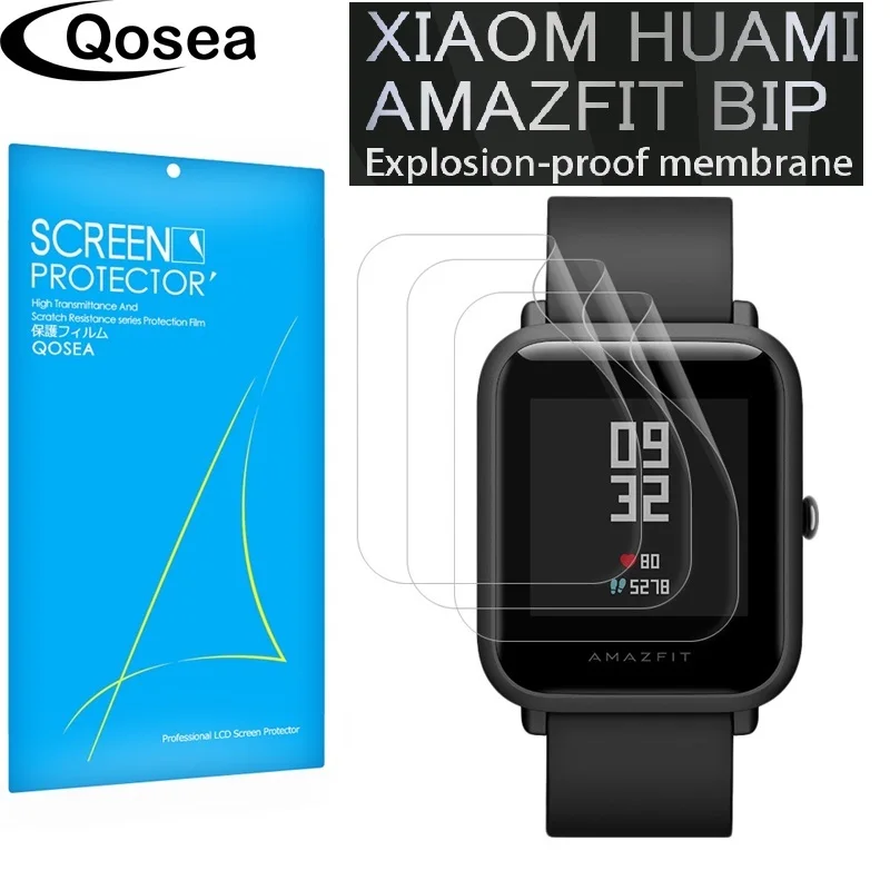 (3 шт. в упаковке) для Xiaomi Huami Amazfit Bip BIT PACE Youth Lite SmartWatch защитная пленка 3X прозрачная