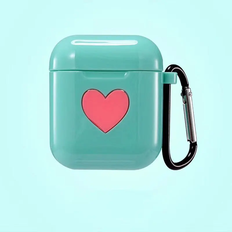 

1PCS Silicone TPU Bluetooth Wireless Earphone Case Protective Cover Skin Accessories for Apple Charging Box with Hooks