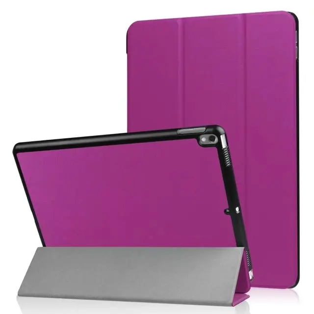 For iPad Pro 10.5 10.5 inch (2017 Version) Folio Stand PU Leather Protective Skin Cover Shell
