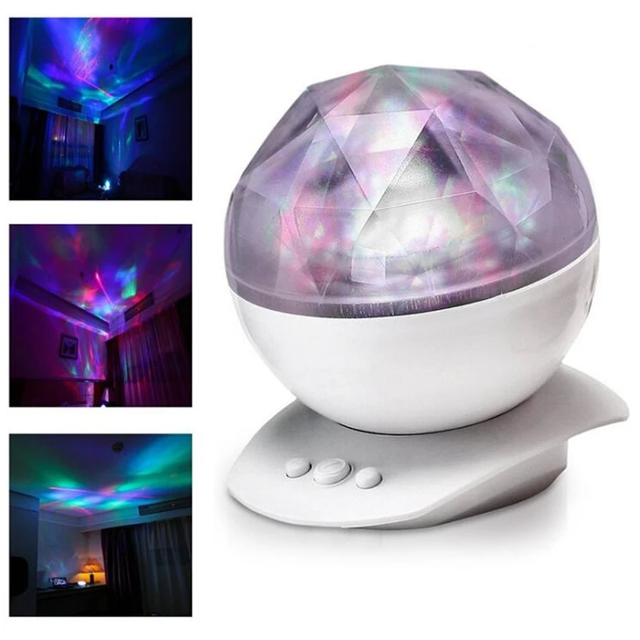 Luz da Noite Coversage Oceano Onda Aurora Alto-falante Projetor Bebê Crianças Sono Romântico Led Estrelado Estrela Mestre Mutável Lâmpada Céu 4 Luzes noturnas