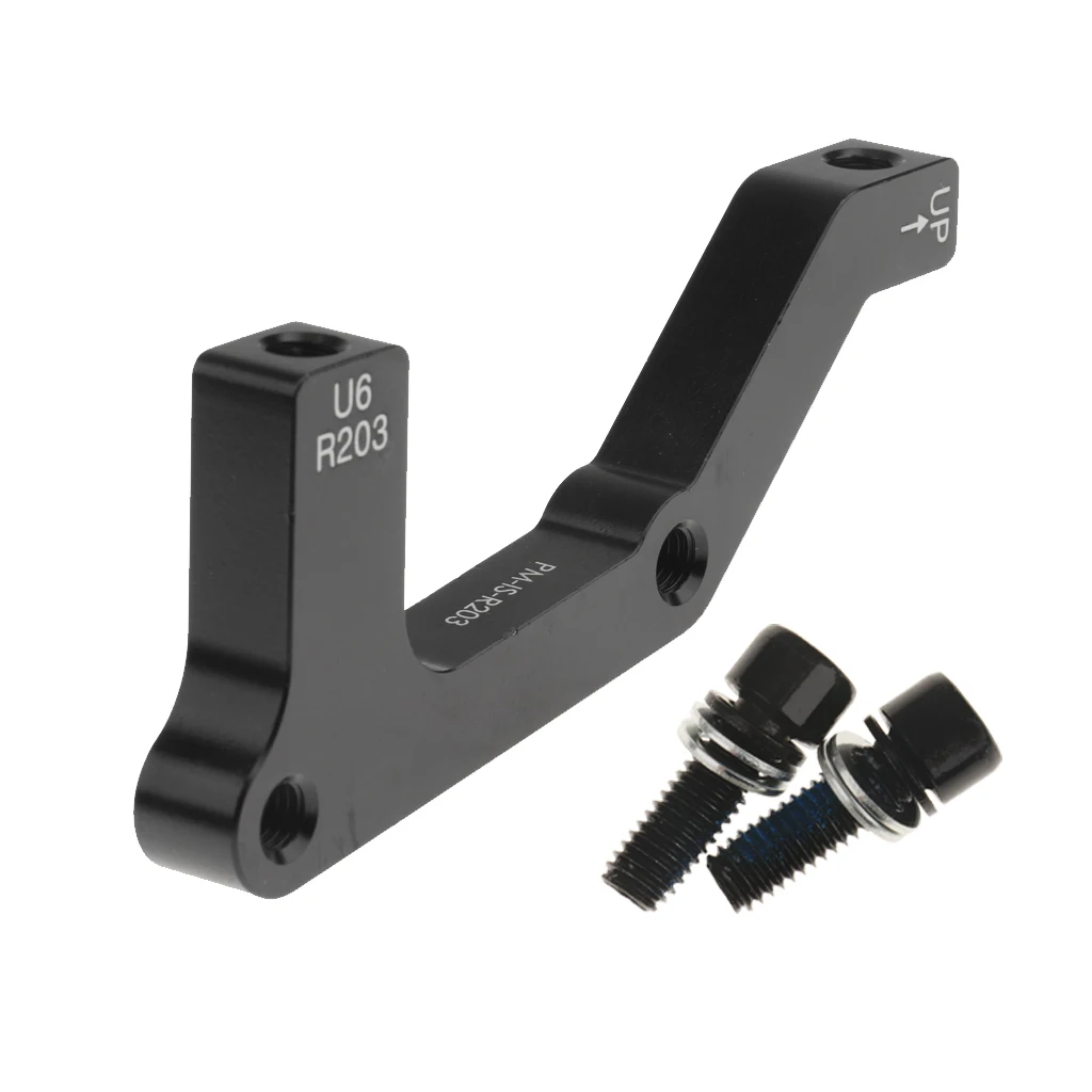 

MTB Bicycle Disc Brake Mount Bike Post Caliper Adapter IS/POST Rear 203 Black