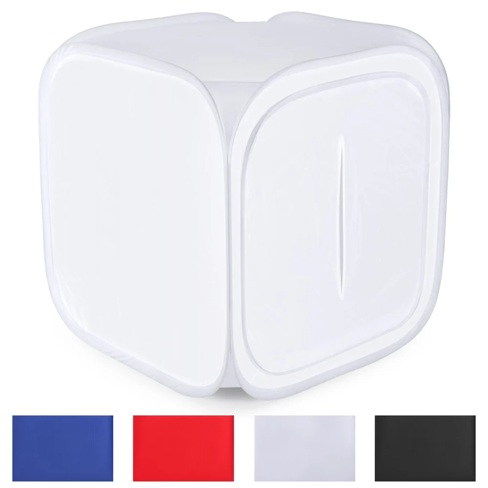 

16x16 inch/40x40 cm Photo Studio Shooting Tent Light Diffusion Soft Box Kit with 4 Colors Backdrops for Photography