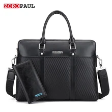 ZOROPAUL NEUE 2017 Schwarz Tote Herrenmode Männlich Gesetzt Business Handtaschen für Mann Hochwertige Designer-beutel pu-leder aktentasche
