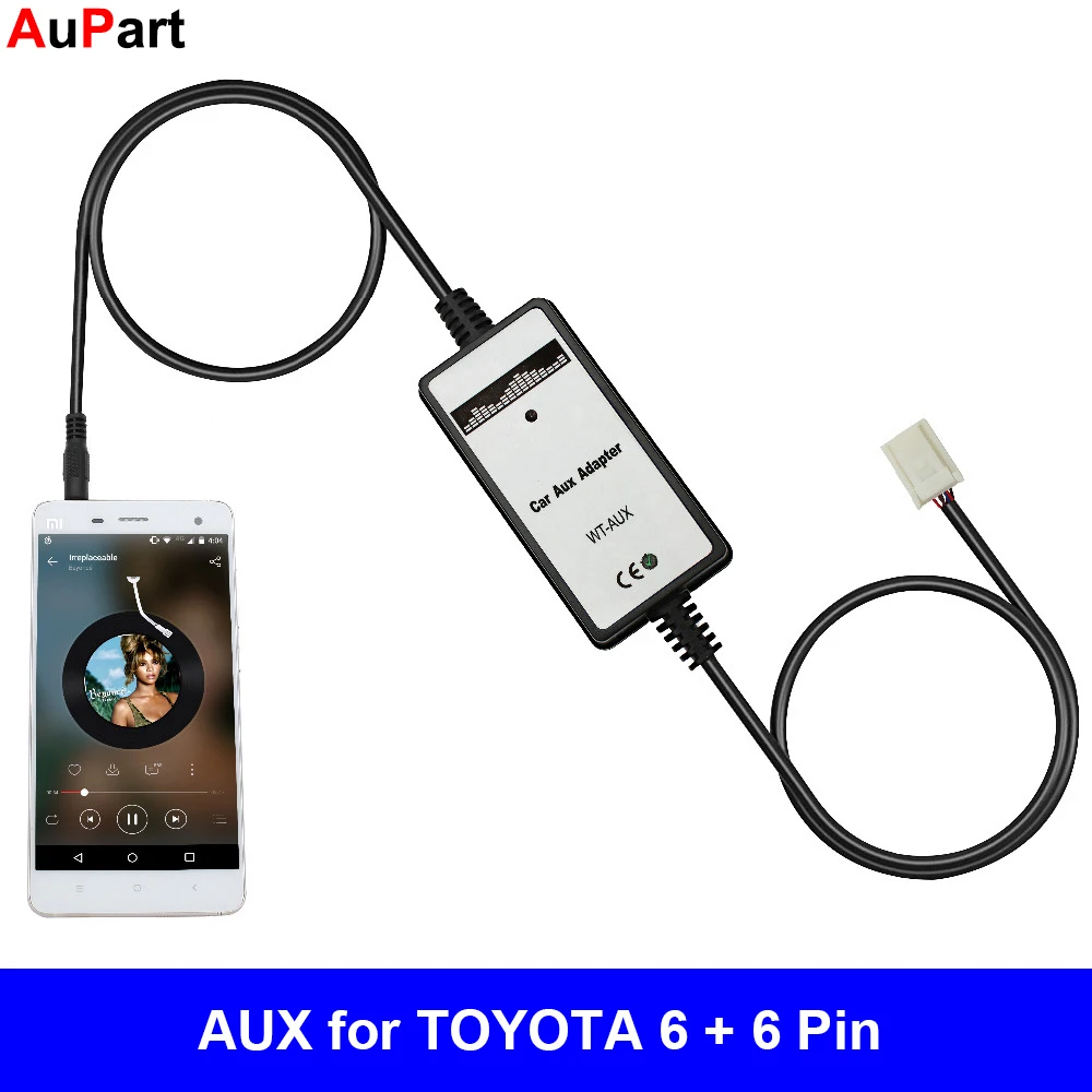 

Car Radio MP3 AUX Adapter 3.5mm AUX Interface CD Changer for TOYOTA Corolla Camry Avensis RAV4 Auris Venza Yaris Vitz for Lexus