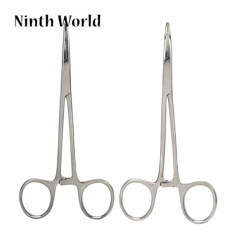 

12.5cm Fishing Locking Pliers Curved/Straight Hand Tool Fishing Line Scissors Multi-function Tool Fishing Gear