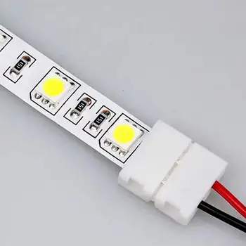 

10 PCS 2 Pin Free Solder Connector Cable for LED Single Color Light Strip Extension Cord for Lamp Strip 2835 3528