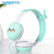 JINSERTA Kids Headphones Wired Children Headphones Colorful 3 5mm Line Type Stereo Sport Headphone for Smartphone Samsung Xiaomi
