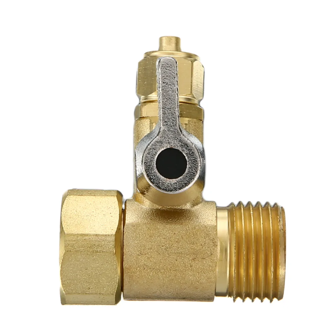 1/2'' To 1/4'' Brass Feed Ball Valve Water Filter Adapter Tee Connector Faucet Reverse Osmosis System for Home Water Taps Faucet