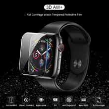 NILLKIN 3D AW+ Полное покрытие закаленное стекло пленка для Apple Watch 4 40 мм 44 мм Защитная стеклянная пленка для часов 1 2 3 38 мм 42 мм