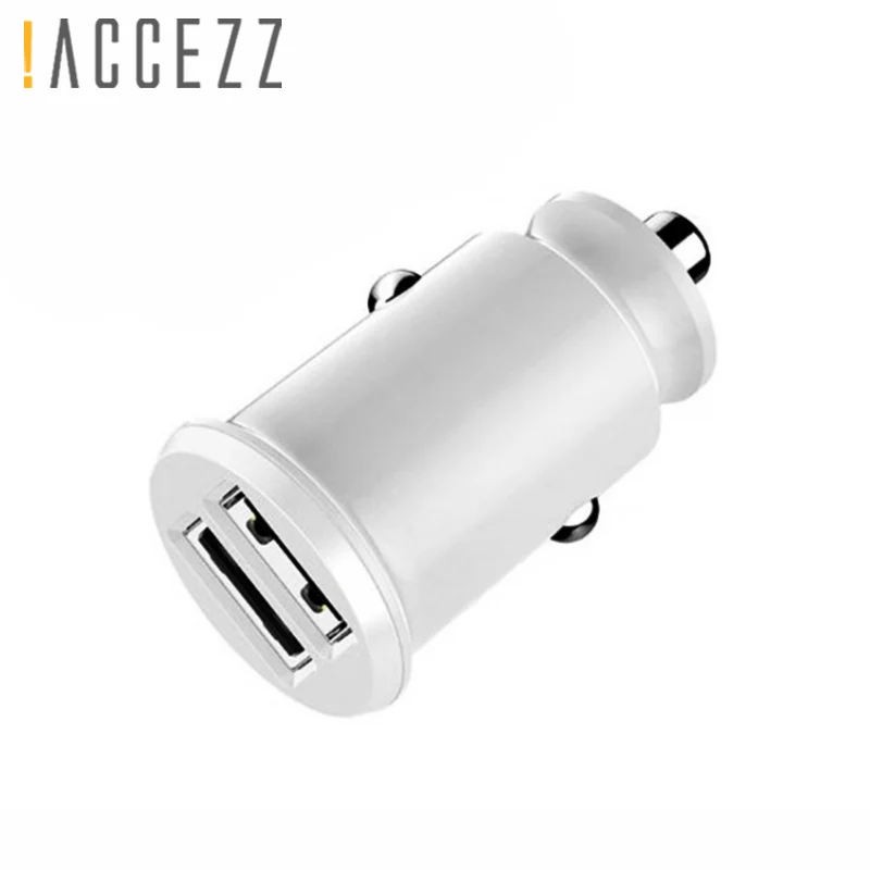 ! ACCEZZ 3.1A البسيطة المزدوج ميناء USB شاحن سيارة سريعة تهمة مع LED سريع سيارة الهاتف شاحن هواتف xiaomi فون XS ماكس هواوي سامسونج