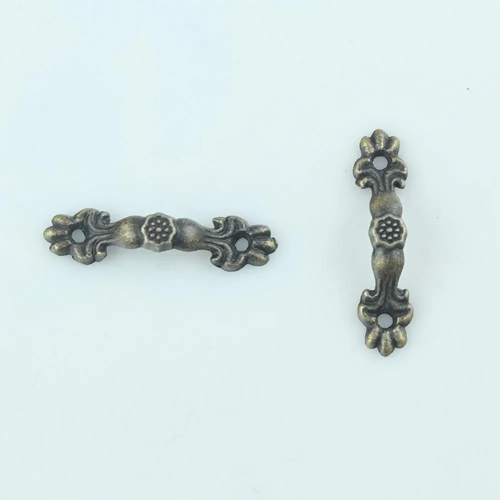 

20PCS-Mini Vintage Small Handle Antique Mini Green Bronze Small Handle Jewelry Box Handle