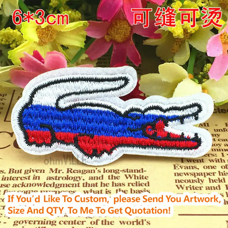 

2016 New Parches Ropa 20401 The Crocodile Flag Of Slovenia Iron On Patches "accept Customized" Guaranteed 100% Quality Patch