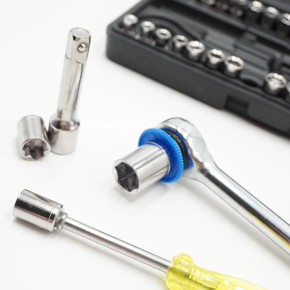 40PCS 14 38 inch Drive Ratchet Wrench Set
