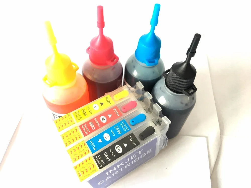 

T0692 Ink Refill Kit For Epson Stylus NX400 NX300 NX415 NX105 NX110 NX305 NX510 NX515 Workforce 30 500 600 610 615 Printer