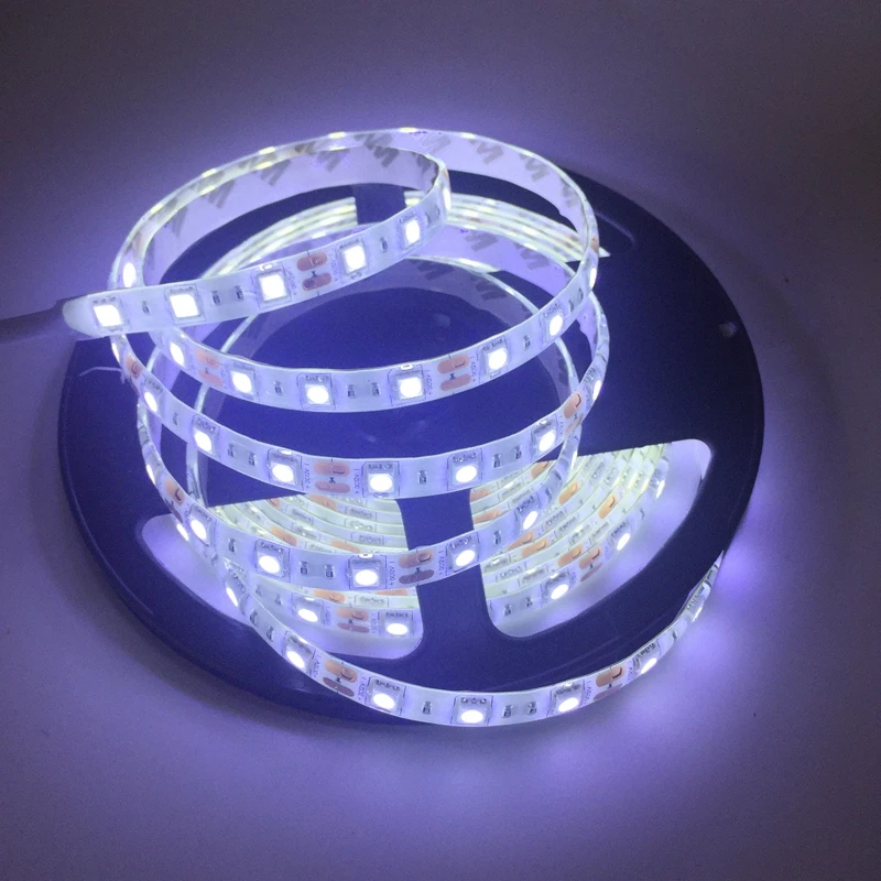 DC12V светодиодные полосы 5050 SMD 5 M 300led 60led/м холодный белый/теплый белый гибкие led