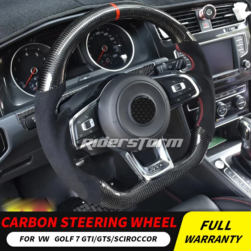 Для MK7 Go lf 7 GTS/SCIROCCOR R углеродное волокно гоночный руль запасные части Аксессуары