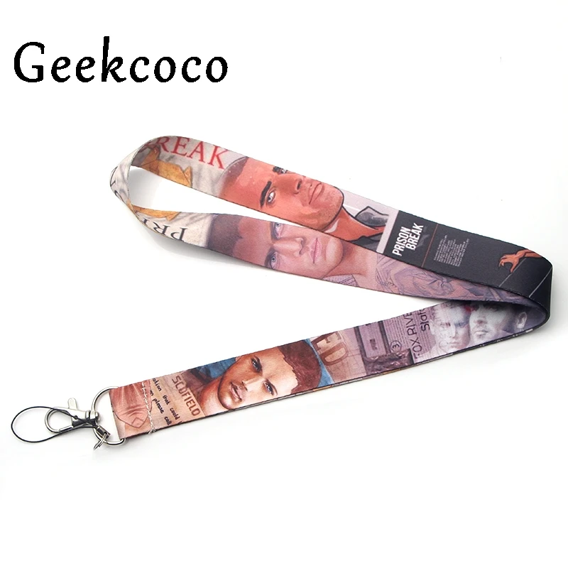 

Prison Break DIY Multi-function Mobile Phone Straps Tags Neck Lanyards for keys ID Lanyard Badge Neck Straps webbing J0220