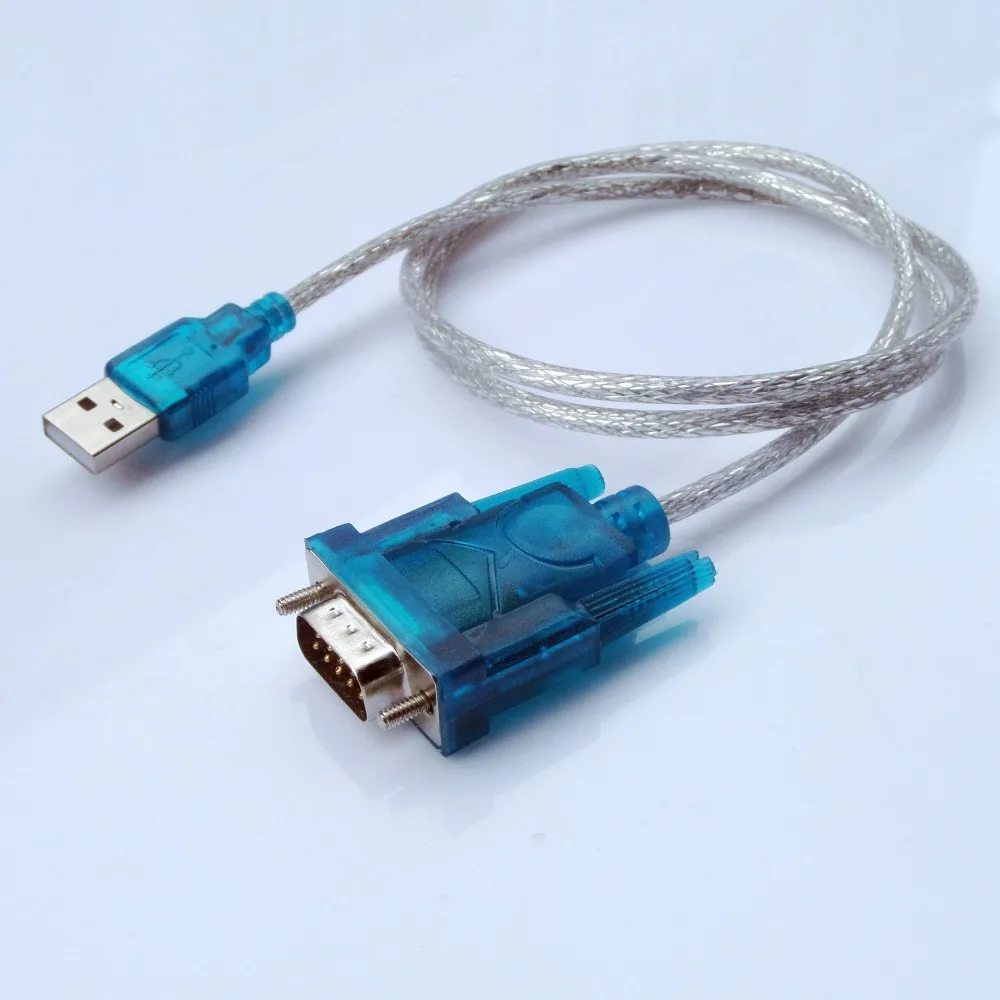 200 pcs New CH340 USB to RS232 COM Port Serial PDA 9 pin DB9 Cable