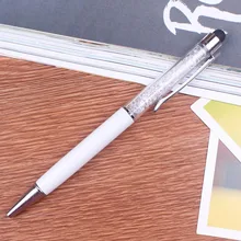 Недавно 6 шт./компл. 2-в-1 стилус с украшением в виде кристаллов с сенсорным экраном, шариковые ручки для письма школьные канцелярские принадлежности DC128