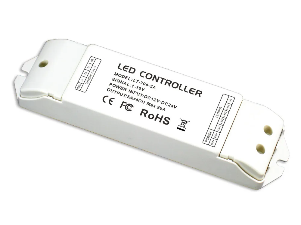 

LT-704-5A;4CH CV 0-10V, 1-10V Dimming Driver